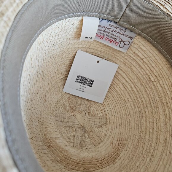 Sun Body Obbie Hat Size 7 (56) Woven Straw Black Ribbon main image 8